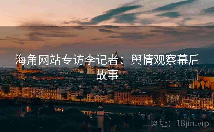 海角网站专访李记者：舆情观察幕后故事