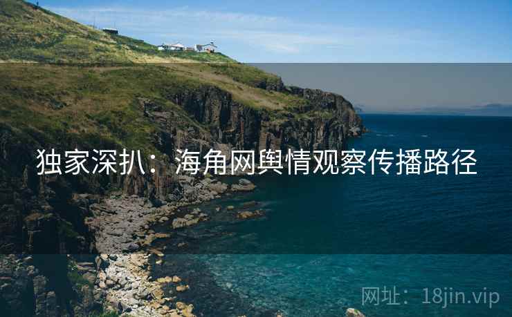 独家深扒：海角网舆情观察传播路径