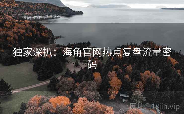 独家深扒：海角官网热点复盘流量密码